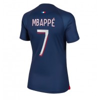 Fotballdrakt Dame Paris Saint-Germain Kylian Mbappe #7 Hjemmedrakt 2023-24 Kortermet